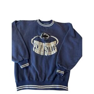 Vintage Penn State Nittany Lions Youth Medium Sweatshirt Blue Embroidered